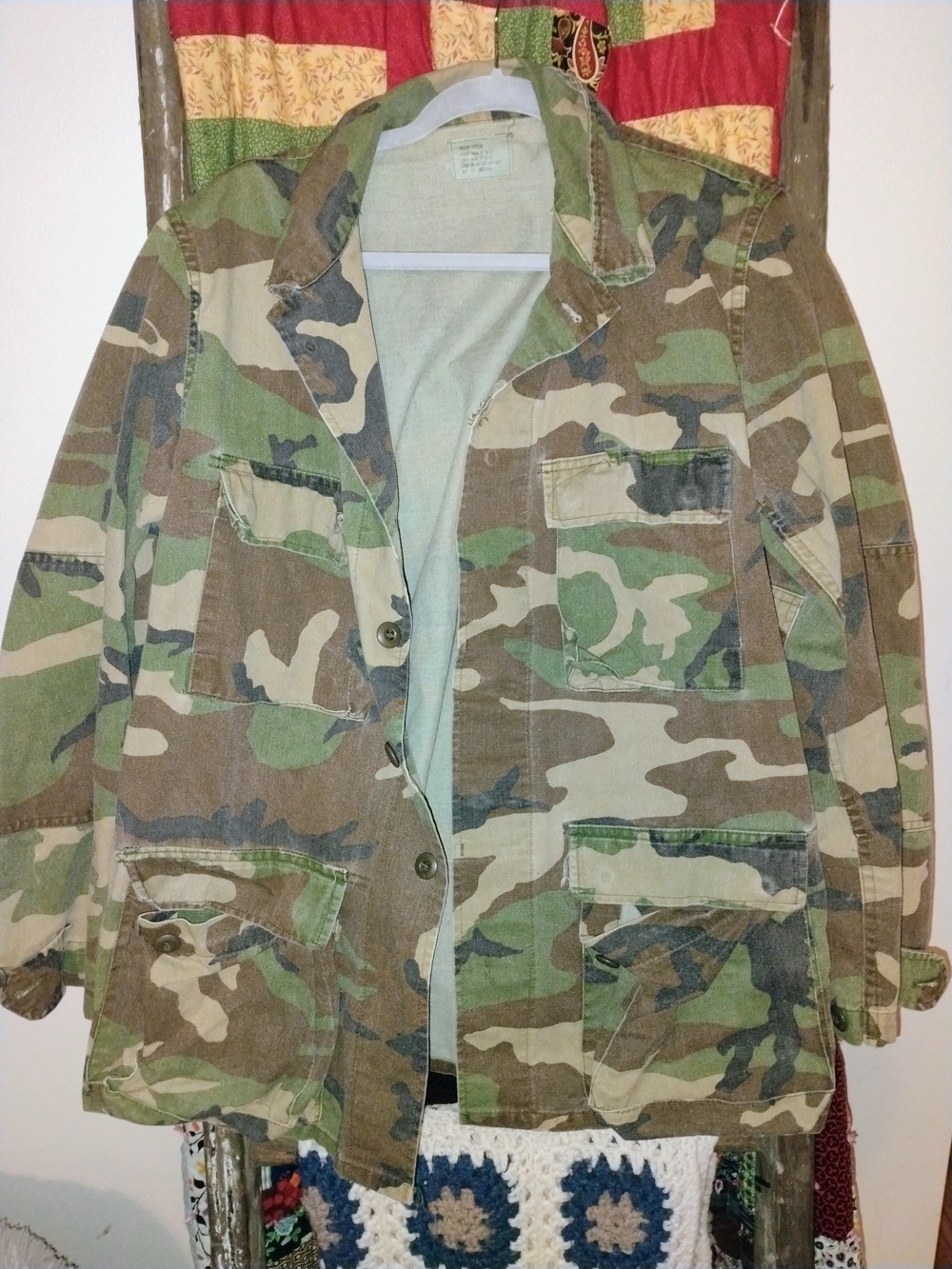 Unbranded Adult Camo Jacket - Green/Brown Woodland
